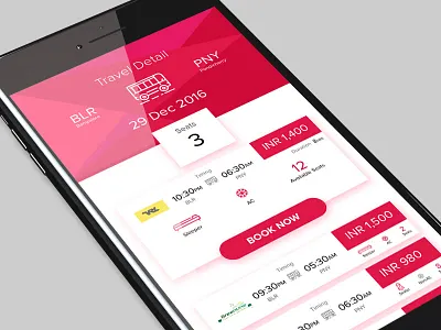 #Daily UI - Bus Booking App appdesign bus i ux redbus u