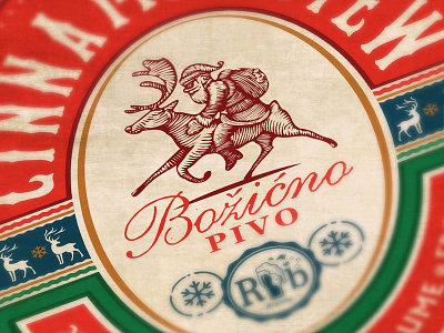 Cinnamon Stew / RazBeerbriga beer brewery christmas label new year santa claus