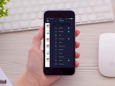 WIP Medical app app flat icons interface iphone medical menu toolbar tools ui