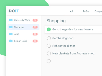DO-IT design sketch todo ui ux