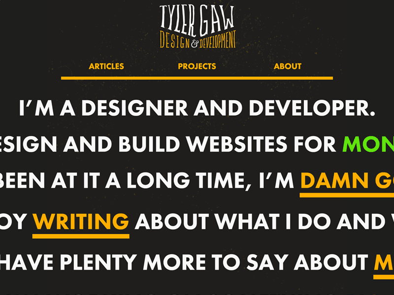 page before/after typography