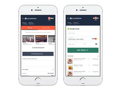 Online to offline checkout page design checkout ecommerce mobile app ui ux
