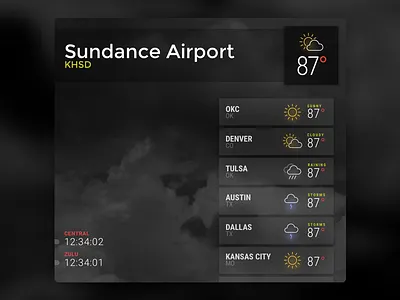 Weather terminal airport clean minimal terminal weather