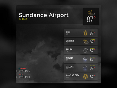 Weather terminal airport clean minimal terminal weather