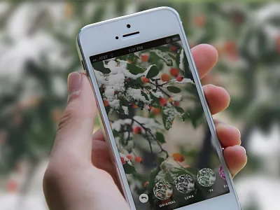 Day 034 - Photo Filter App 034 app camera daily f stop filter focus mobile photo shutterspeed ui