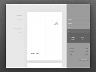 Customize Product custom dailyui digital interface print product stationery ui