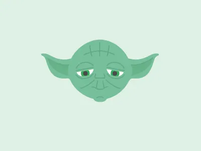 Yoda Illustration force green illustration master starwars yoda