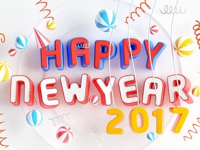 2017 2017 c4d happy new year