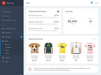 Web app dashboard app dashboard service site web