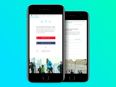 3.Mobile Sign in color interface iphone minimalist mobile photo responsive run signin ui ux web
