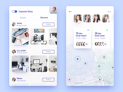 Capsule Diary (Time capsule) 2 apple clean connect demo device diary inspiration interaction interface time ui ux