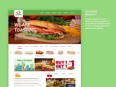 Fast food website design fast food landing page promo restaurant ui ux website
