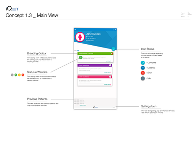 IQey Main View Concept concept iqey ui ux