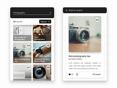 Reading App 1.2 app card clean concept design flat interface material minimal design mobile ui ux