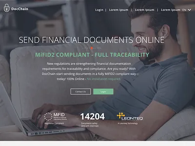 Docchain Website Concept angular cordova design ionic javascript mobile app ui ux