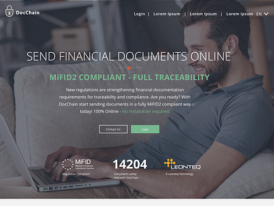 Docchain Website Concept angular cordova design ionic javascript mobile app ui ux