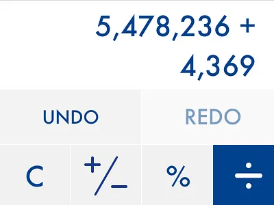 Daily UI #004 - Calculator calculator daily ui dark iphone light mobile sketch ui ux