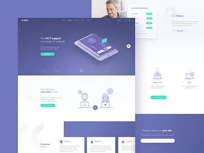 Elev.io Landing Page clean design hompage icon illustration landing page uidesign ux web website