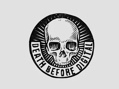 Death before digital - Sketches analog crosshatch death digital illustration old illustration sketch sketching skull skulls