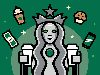 Adweek adweek editorial illustration robot starbucks vector