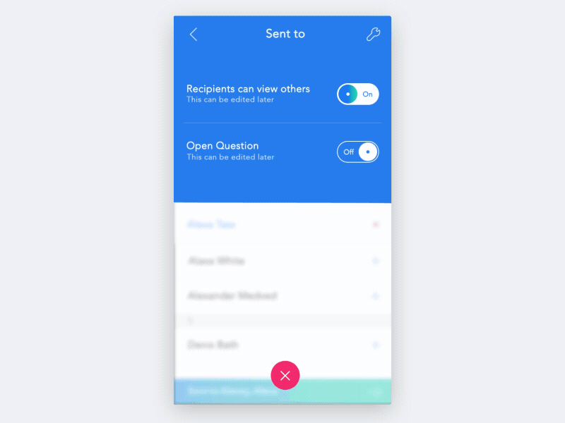 Conversation settings animation animation bot chat contacts conversation fluid messaging motion settings water