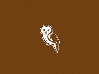 Owl Logo bird brown dribbble dribbble shot icon illustrator logo owl photoshop white