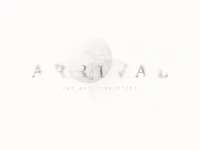 "Arrival" Fan Art Poster arrival film minimalist movie poster