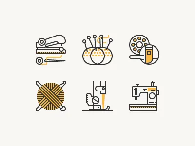 Sewing Equipment craft crochet fabric icon knitting machine ripper sewing zippe