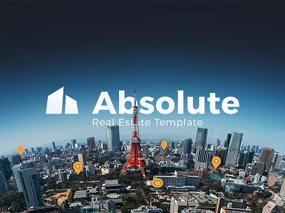 Absolute - Real Estate PSD Template agency agent apartment business clean corporate house real estate realtor rent sell single property