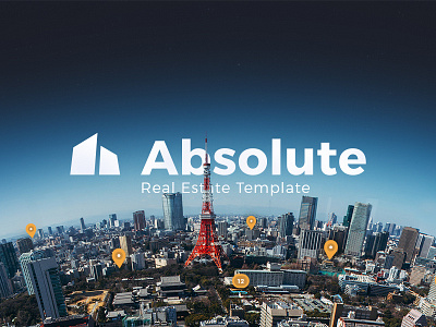 Absolute - Real Estate PSD Template agency agent apartment business clean corporate house real estate realtor rent sell single property
