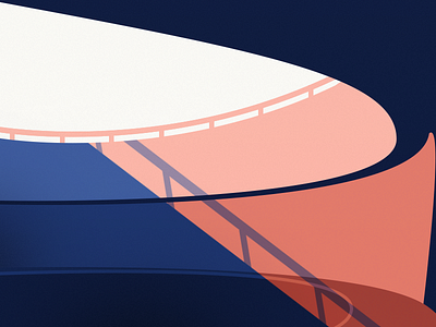 light & Shadow2 bright color illustration light line shadow