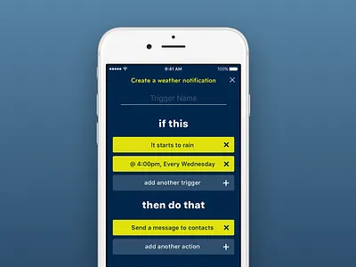 Personalised Weather Notifications mobile notifications personalised weather