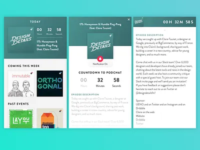 Podchat - Countdown countdown dailyui dailyui014 dailyui14 design design details interface podcast timer ui ux