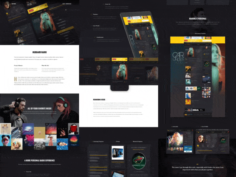 Case Study Teaser agency case study interactive music presentation project presentation responsive showcase testimonial ui web design