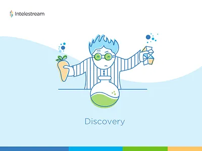 Chemical Magic art blue colorful design illustration magic process simple ui vector web