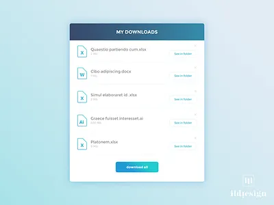 Downloads UI Design dailyui downloads ildiesign ui ux