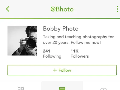Daily UI #006 - User Profile daily ui follow icons iphone mobile sketch ui user profile ux