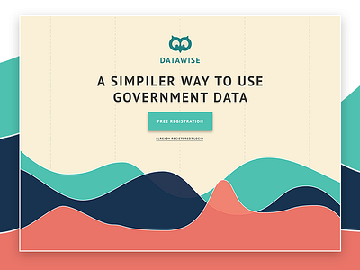 Daily UI #003 - Landing Page app chart daily ui data eccemedia form landing page owl ux web