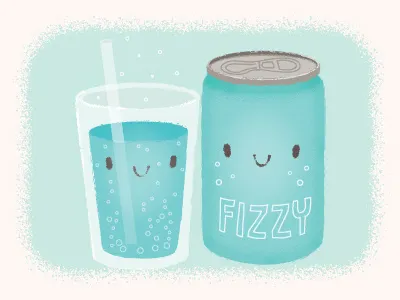 fizzy friends cute minted soda valentines card
