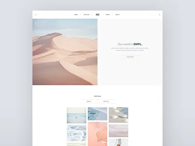 AV soft concept clean design minimal nude soft ui web white