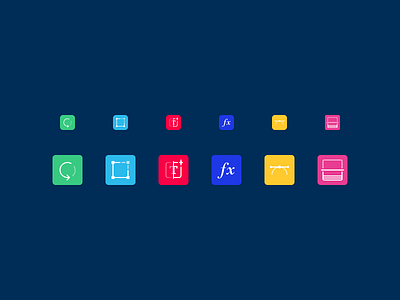 Scan2CAD Feature Icons 1x 2x colourful design icon design icons retina icons