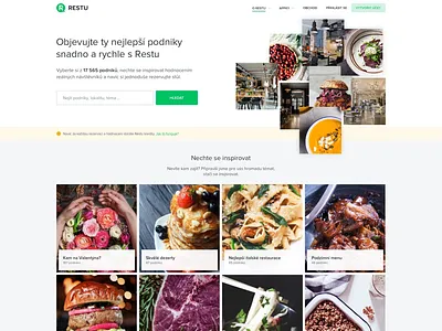 Homepage concept clean grid homepage photos restu white