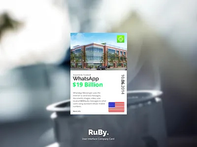 AcquiWatch - Card UI design ui user interface ux website design