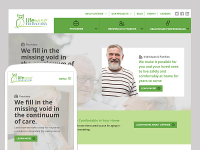 Website Re-Design for Home Accessibility Company