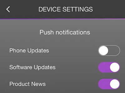 Daily UI #007 - Settings daily ui form ui iphone mobile notifications settings sketch ui ux