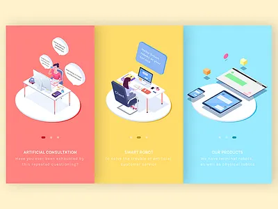 Guide pages answering intelligent question robot