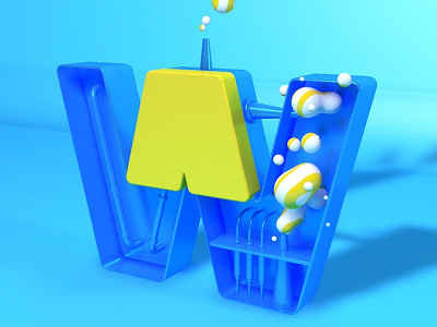 W c4d typography