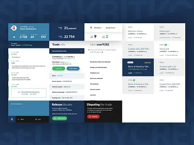 Panel for sell bitcoins flat gui manager panel responsive sale ui ux