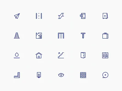 Icon Pack building construction design icon pack icons illustration interface ui vector web