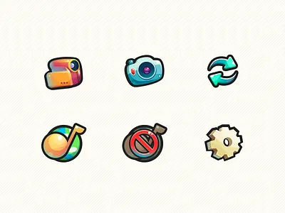 Cute Icons cute icon illustrator ui